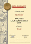 Brzowy Laur Konsumenta 2005