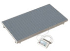 Special scale for weighing patients in wheelchairs 
