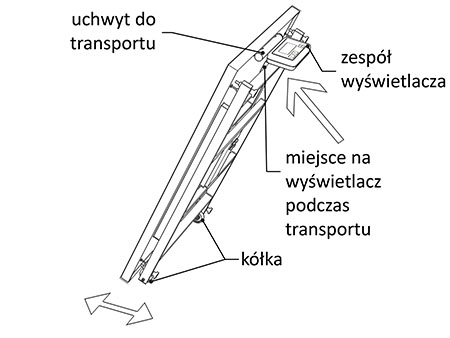 Waga licząca WM60P1 50X90S(nw) przemiesczanie wagi