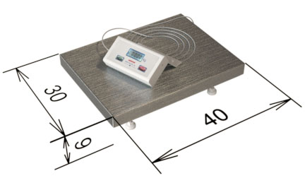 Platform scale WM60P1 30X40S dimensions