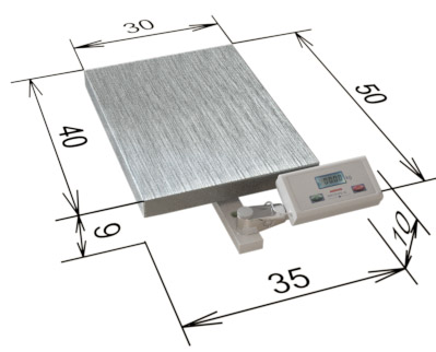 Platform scale WM60P2 30X40S dimensions