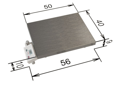 Platform scale WM60P2 40X50S dimensions